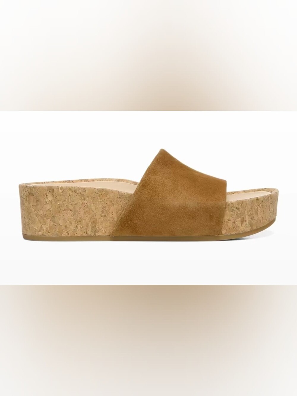 Veronica Beard Dresdyn Suede Cork Platform Slide  Size 7